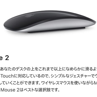 新品　Magic Mouse2(ブラック・シルバー）Mac pr...