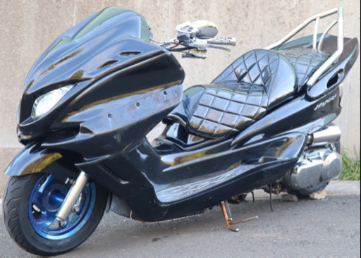 YAMAHA マジェスティ】オールブラックカラー！！フルメッキカスタム！！