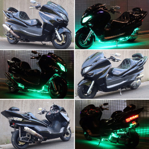 【YAMAHA マジェスティ】オールブラック！！アンプ、スピーカー上段新品！！