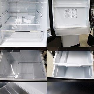 引取限定　ハイセンス　282L　3ドア冷凍冷蔵庫　右開き　HR-G2801BR　2018年製　高さ：159cm　幅：55cm　冷凍：68L　冷蔵：146L/野菜室：68L　Hisense
