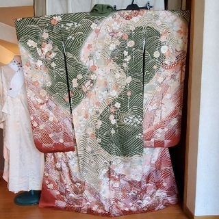 振り袖⑦、長襦袢、袋帯、小物セット 振袖⑦、長襦袢、袋帯、小物 7点セット