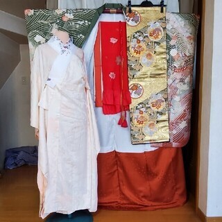 振り袖⑦、長襦袢、袋帯、小物セット 振袖⑦、長襦袢、袋帯、小物 7点セット