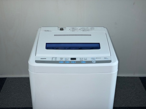 ☆ SANYO サンヨー ASW-60D 洗濯機 6.0ｋｇ ステン槽☆ 2011年製♪動作確認 クリーニング済み♪♪