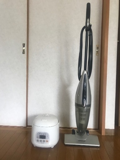 【値下げしました】川崎駅周辺受け渡し スティック掃除機とマイコン　炊飯器