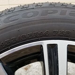 19年式　155/65R14ダイハツ純正ホイールセット美品　ブリジストン