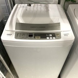 アクア　7kg 全自動洗濯機　AQW-S70B　2014年