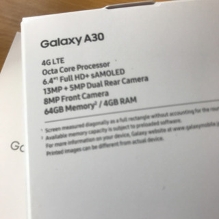 Galaxy A30 black 64GB au