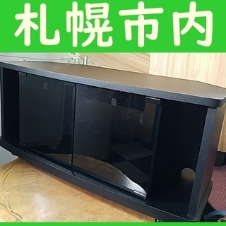 札幌◆～32インチ 適応 / 80幅 TVボード ガラス扉付き ...