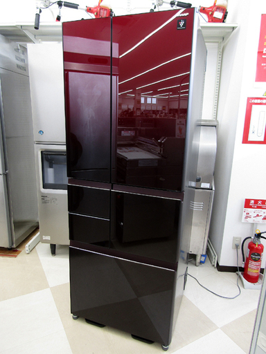 シャープ/SHARP プラズマクラスター冷蔵庫 6ドア SJ-GT50A-R 501L 2015