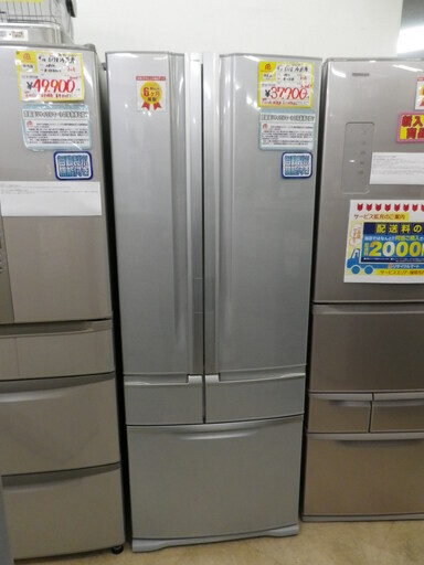 【6ヶ月保証付】参考定価¥178,000 2012年製 TOSHIBA 東芝 511L 冷蔵庫 GR-C51R プラチナ潤い鮮蔵室