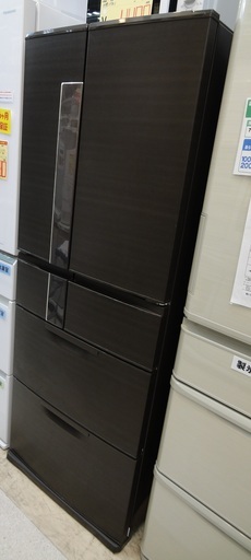 MITSUBISHI/三菱 6ドア冷蔵庫 475L MR-JX48LX-RW1 2014年製 ブラウン【ユーズドユーズ名古屋天白店】