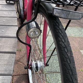 整備点検済み 27インチ ギア付きオートライト ママチャリ 中古美品！