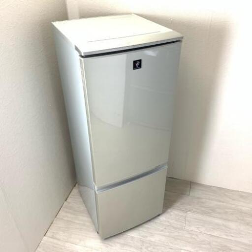 中古 2ドア冷蔵庫 自動霜取りファン式 シャープ プラズマクラスター つけかえどっちもドア SJ-PD17X-N 2013年製 6ヶ月保証付き