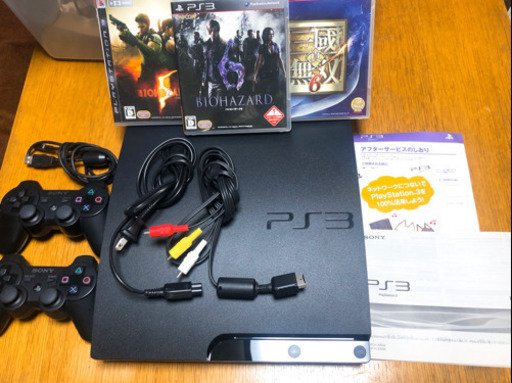 ☆ＰＳ３本体 コントローラー2個\u0026ソフト3個付き☆