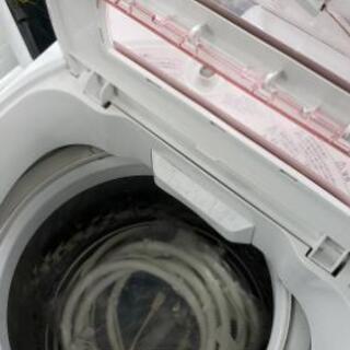 【洗濯機】大型8kg♪インバーター付きで静音！人気のピンク！