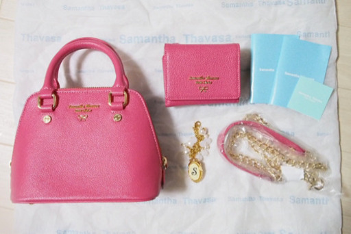 【新品】Samantha Thavasa Petit Choiceハンドバッグ、財布、チャームセット