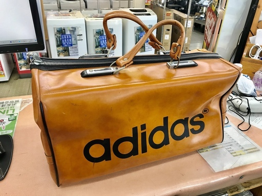 adidas/アディダス 1970年代ビンテージレザーボストンバッグ (愛品館 