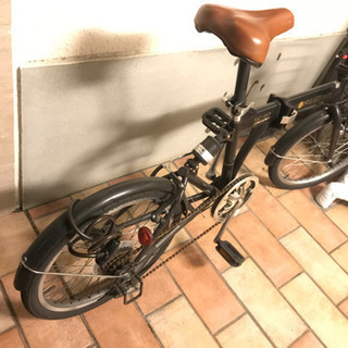 My Pallas(マイパラス) 折畳自転車 20インチ シマノ製6段変速 SC-07PLUS オールインワン カゴ・LEDライト・カギ付 パンクしにくい肉厚チューブ仕様 リアサスペンション付