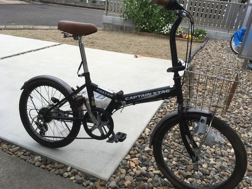 20インチ　折り畳み自転車　６段変速　　美品　荷台外しました。