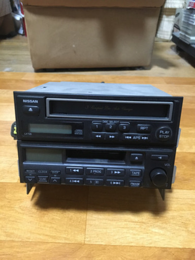 500円引きクーポン 日産純正cdデッキとカセットデッキのセット 旧車 カーオーディオ カーオーディオ Aegisspine Com