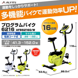 アルインコ ALINCO フィットネス バイク AFB6216
