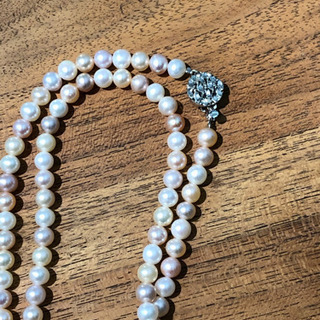 とても可愛ロングパールネックレス