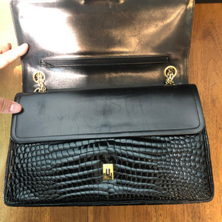 シャネル クロコダイル ダブルフラップ ココマーク ターンロック バッグ