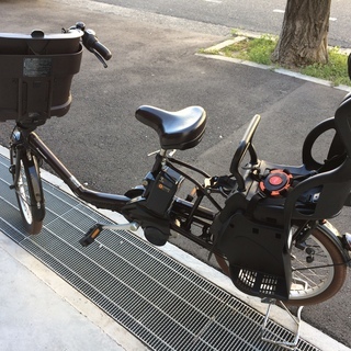 地域限定　パナソニック　ギュットミニ　三人乗り　子供乗せ　新基準　16AH　茶　キッスミニ　アンジェリーノ　神戸市　電動自転車 