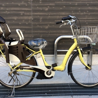 地域限定 ブリヂストン ボーテ 新基準 三人乗り 子供乗せ 黄 ギュット