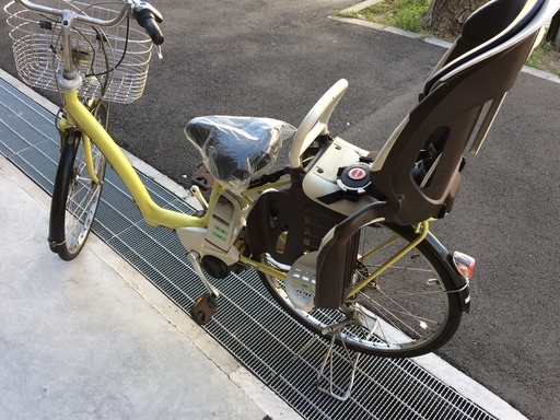 地域限定　ブリヂストン　ボーテ　新基準　三人乗り　子供乗せ　黄　ギュットアニーズ　ラフィーニ　　神戸市　電動自転車 地域限定 ブリヂストン ボーテ 新基準 三人乗り 子供乗せ 黄 ギュット