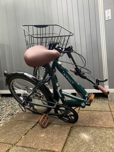 【MARUISHI】(丸石サイクル) ロキシー 20型カゴ付き折りたたみ自転車