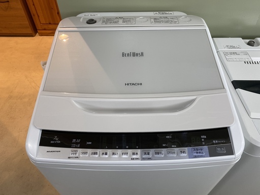 洗濯機 日立 HITACHI BW-V70A 2017年製 7.0kg 中古品