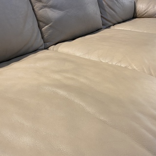 Italsofa ソファ 3シーター 本革 ベージュ 高級 中古品