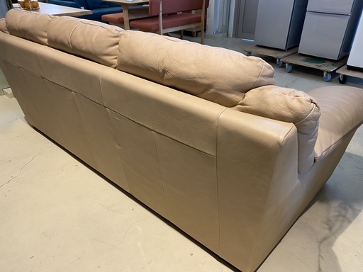Italsofa ソファ 3シーター 本革 ベージュ 高級 中古品 - 3人掛けソファ 