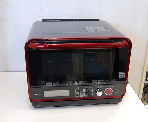 東芝 過熱水蒸気オーブンレンジ フラットタイプ 石窯ドーム ER-JZ3000 レッド 赤 電子レンジ ☆ PayPay(ペイペイ)決済可能 ☆ 札幌市 清田区 平岡
