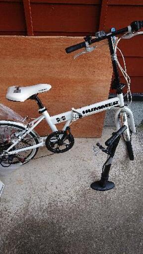 HUMMER 折りたたみ式自転車(空気入れ付き)
