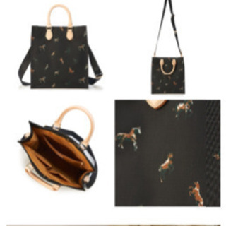 russet 美品　馬柄2way ハンドバッグ