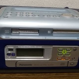 パナソニック★CD MD テープ レコーダー★ラジオ、録音機能もあり