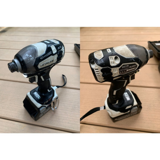 HITACHI 18vインパクトドライバーとディスクグラインダー 18v