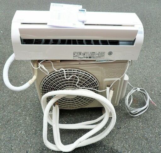 ☆日立アプライアンス HITACHI RAS-AJ22G 白くまくん 冷暖房ルームエアコン◆2017年製・コンパクト設計