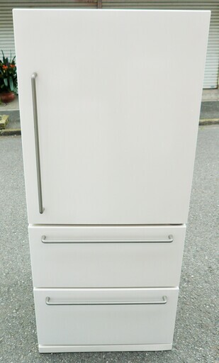 ☆MUJI 無印良品 アクア AQUA MJ-R27A 272L 3ドアノンフロン冷凍冷蔵庫◆明るい良品計画