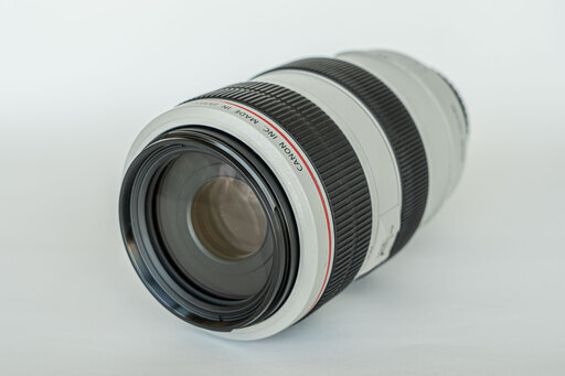 Canon キャノン 望遠ズームレンズ EF70-300mm F4-5.6L IS USM【程度：良好・完動品・格安】白レンズ
