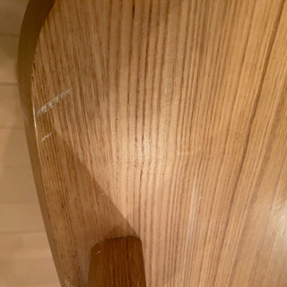 【ユートップ】回転式ダイニングチェア2脚セット　天然木タモ無垢材