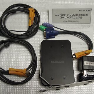 モニター切替器 エレコム KVM-C22