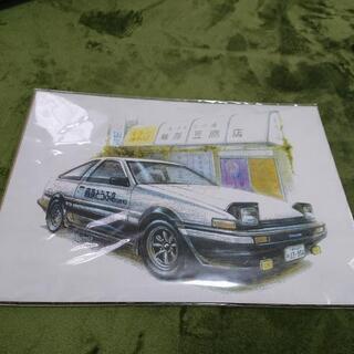 頭文字D 藤原とうふ店 AE86 絵画