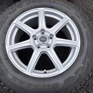 バリ山 ブリヂストン スタッドレス DM-V2 225/65R17 ★ トップラン 7J ×17 +45 5H-114.3 ★ CX-5 ハリアー エクストレイル など