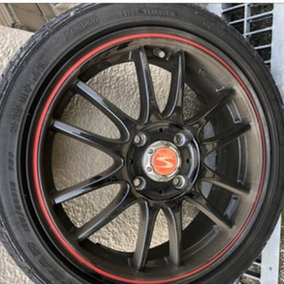 取引成立】軽自動車に❗️アルミタイヤセット