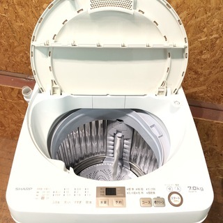 生活家電 【管理KRS195】SHARP 2017年 ES-GE7A 7.0kg 洗濯機