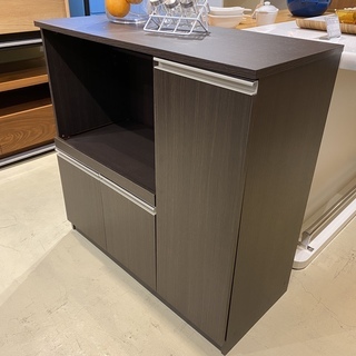 ミドルレンジボード レンジ台 ニトリ 茶 収納棚 中古品 収納家具