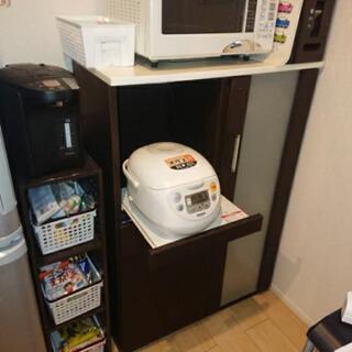 食器棚 炊飯器 電子レンジ 隙間棚5/2まで
